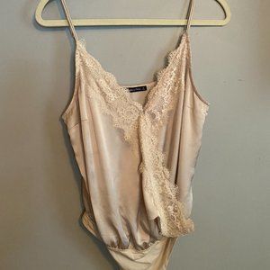 Abercrombie & Fitch Satin Lace Bodysuit
